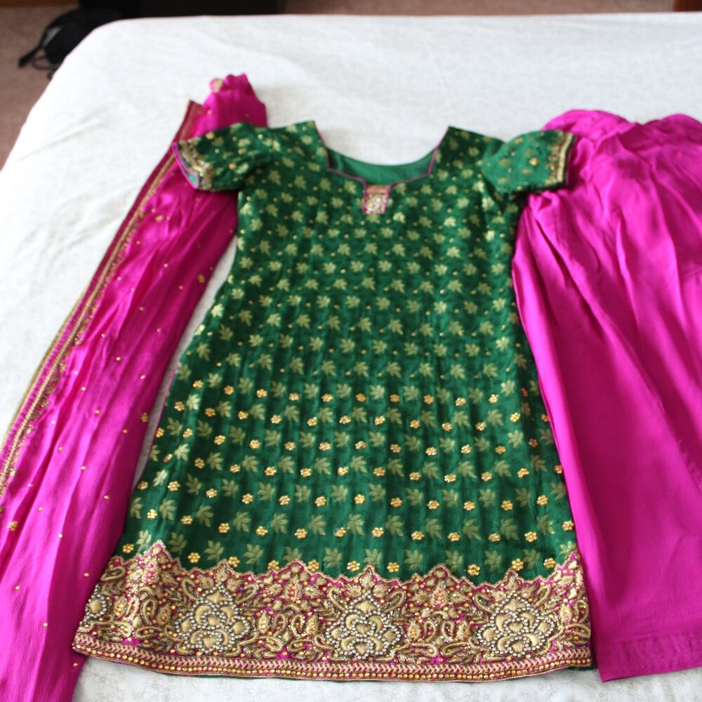 Green & Pink Salwar